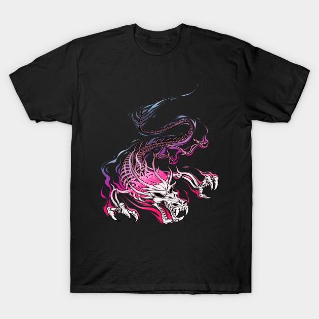 Chinese Skull Dragon T-Shirt by Tobe_Fonseca